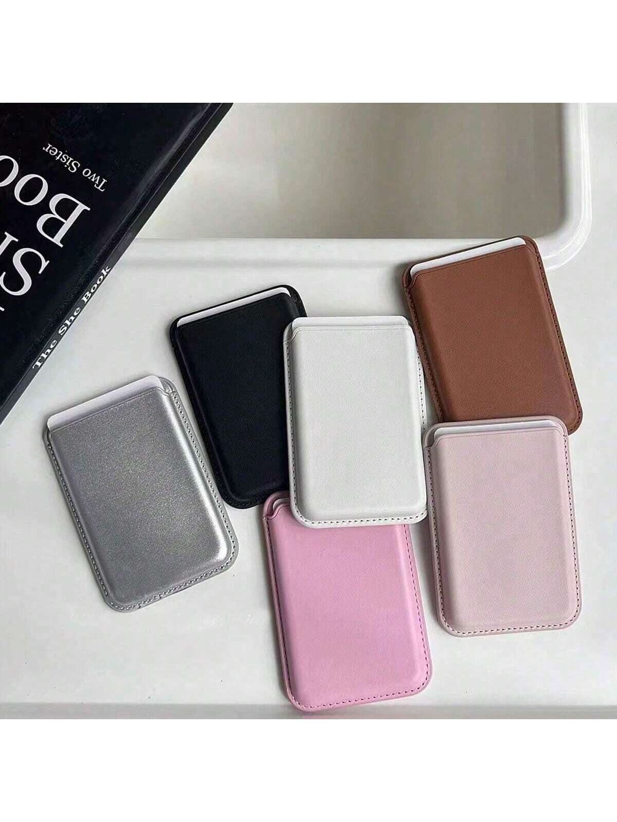 12pcs Minimalist Card Holder Magnetic Insert Compatible With IPhone 15 Pro/14/13/12 Pro Max Phone Case, Leather Card Holder Slim Card Wallet, N52 Magnet For Check ID Business Card, Gifts For Mother, F