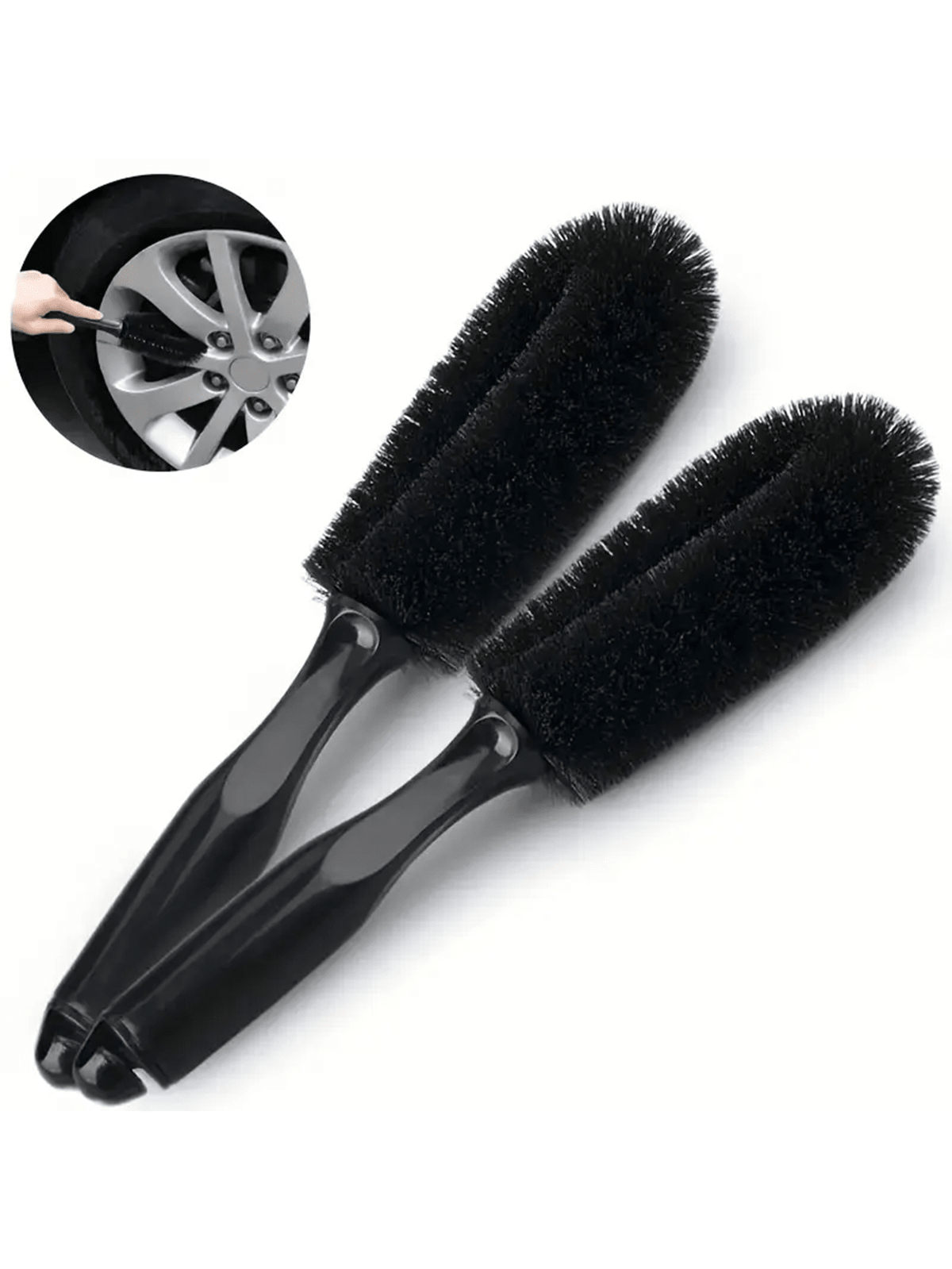 1pc Car Wheel Brush, Car Washing Brush, Tire Brush, Dedicated Cleaning Tool, Tire Rim Cleaning Brush, Multi-Functional Car Brush
