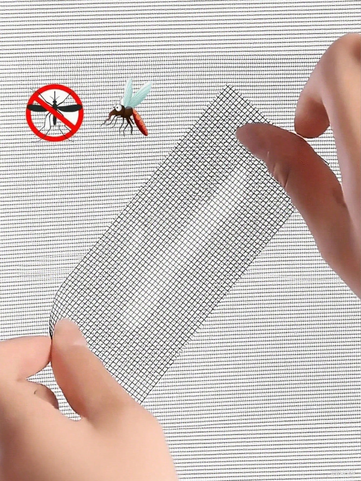 1/2Rolls Waterproof Self-Adhesive Window Screen Repair Tape,Anti-Insect Mesh Patch For Dorm Doors/Curtains, Strong Adhesive Repair Tape For Torn Screens Black