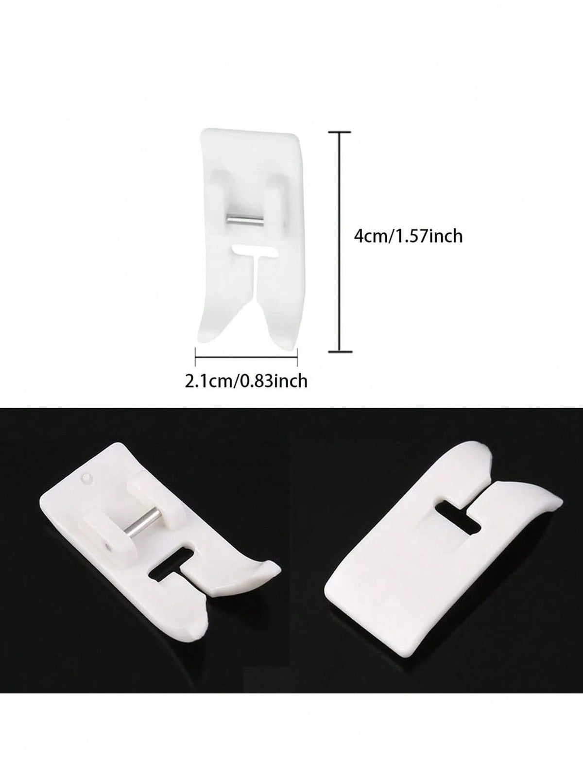 1 Pc, Home Multifunctional Sewing Machine With Leather Sliding Material Presser Foot Plastic Steel Non-Stick Presser Foot, Household Sewing Machine Sewing Accessories, Sewing Machine Accessories, DIY