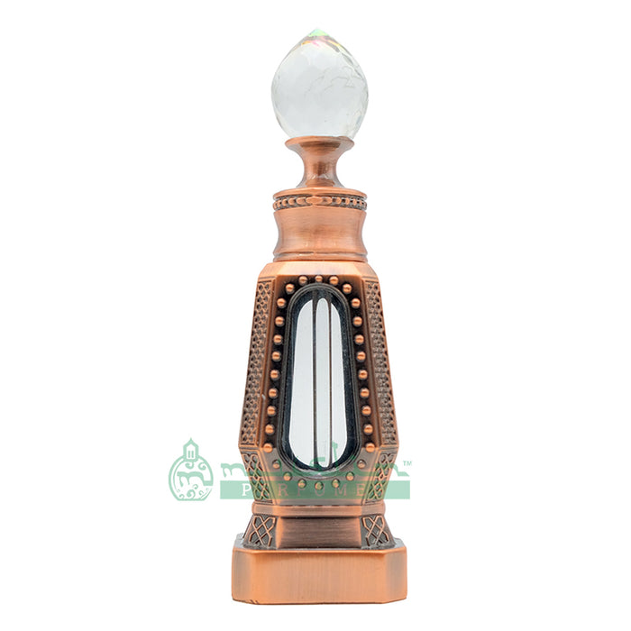 10 ml Sultan Oud Perfume Oil in Dubai Design Antique Copper 4-Sided Crystal Dipstick Bottle