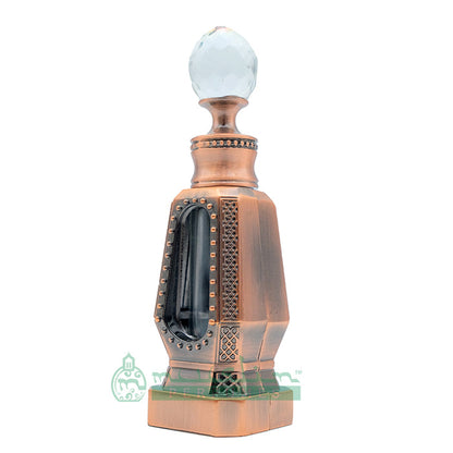 10 ml Sultan Oud Perfume Oil in Dubai Design Antique Copper 4-Sided Crystal Dipstick Bottle