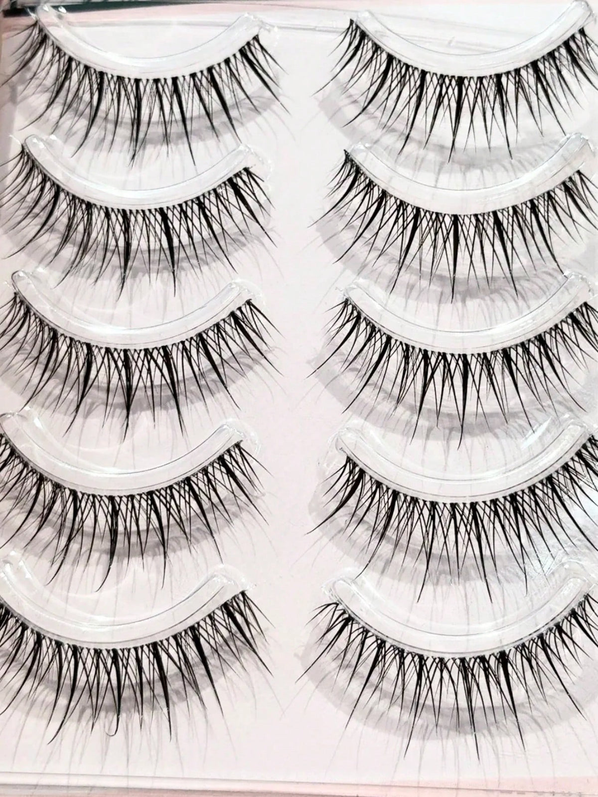 10pcs/Pack Lightweight Luxury Thai Style False Eyelashes, Natural Transparent Lash Strip, Super Realistic For Beginners Strip Lashes,Lashes,Eyelashes,Fake Lashes