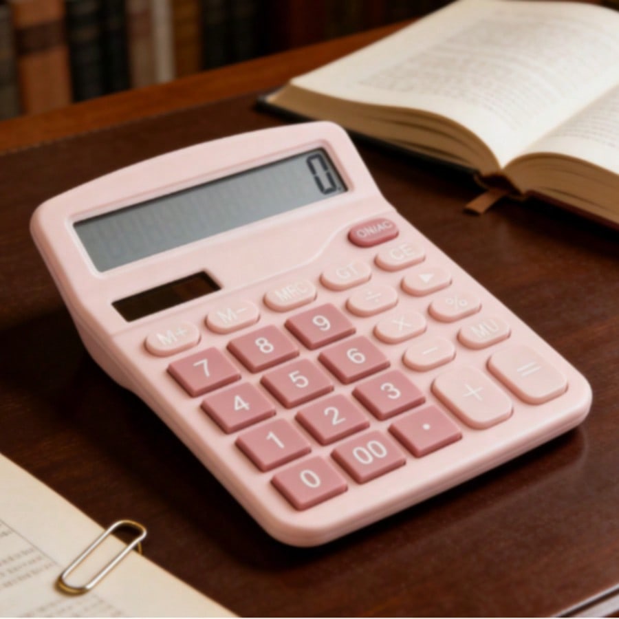 1pc 12-Digit Electronic Calculator: Dual Power Supply + Precise Calculation + Multi-Function Keys, Suitable For Office Finance Accounting, Student Homework, Household Daily Bookkeeping, High Cost-Perf