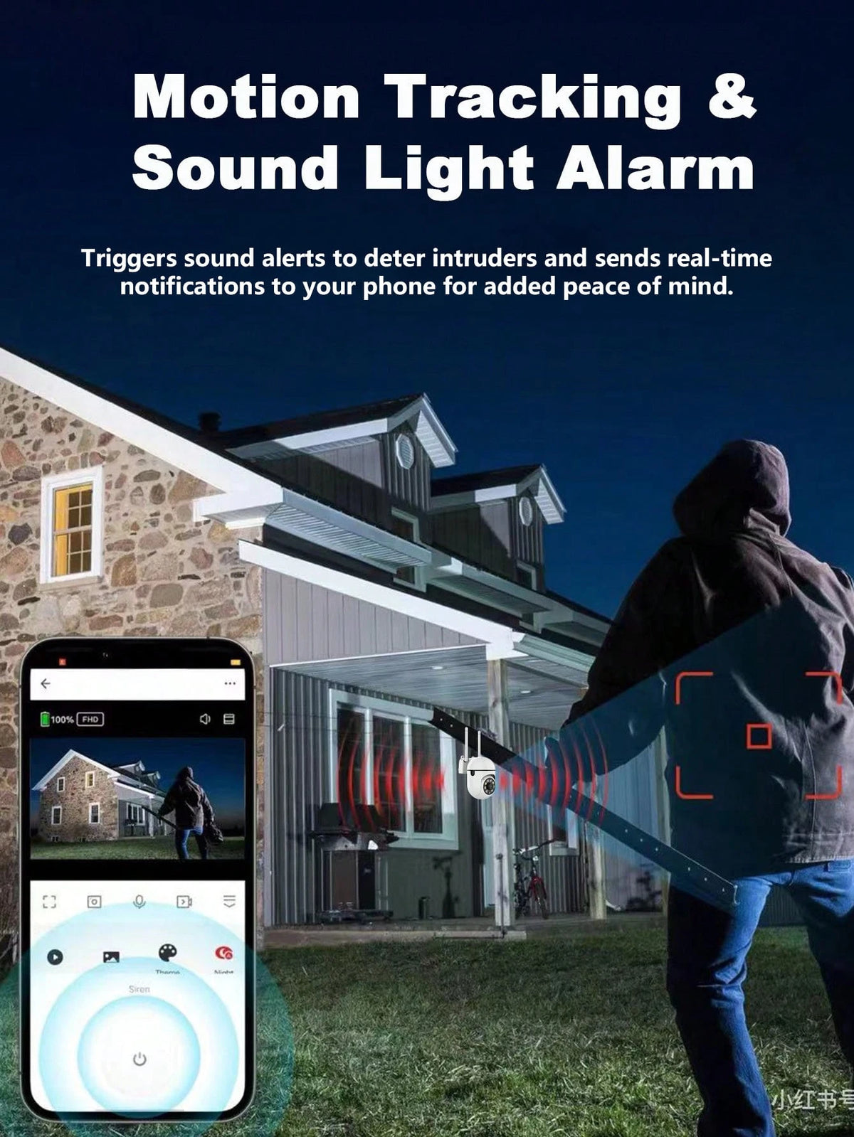 1pc/2pcs/4pcs WiFi Security Camera With 355° Two-Way Audio And Night Vision, Remote Control, Suitable For Indoor And Outdoor Use, View Anytime Via App, Great Gift For Christmas, Thanksgiving And Other
