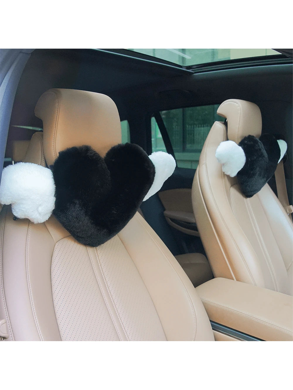 1pc Car Headrest Pillow, Heart Shaped Soft Plush Neck Pillow,Car Pilow,LOVE,Car Accessories,Valentines Gifts
