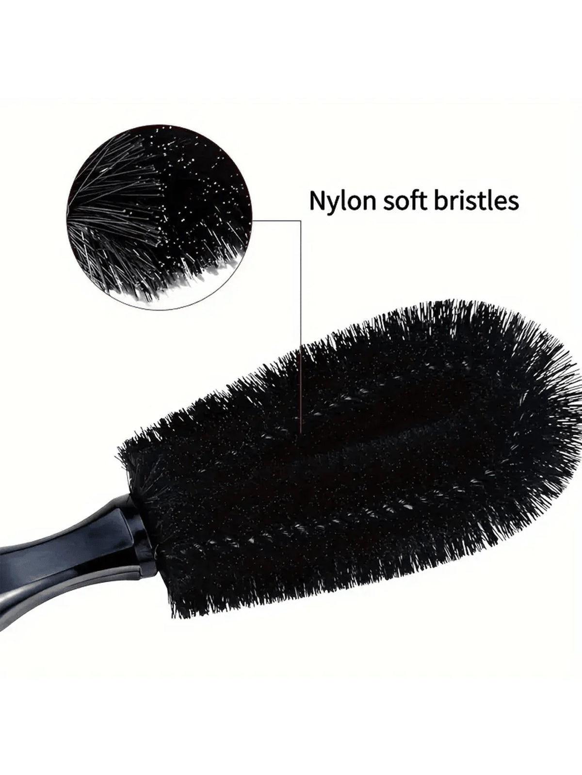 1pc Car Wheel Brush, Car Washing Brush, Tire Brush, Dedicated Cleaning Tool, Tire Rim Cleaning Brush, Multi-Functional Car Brush