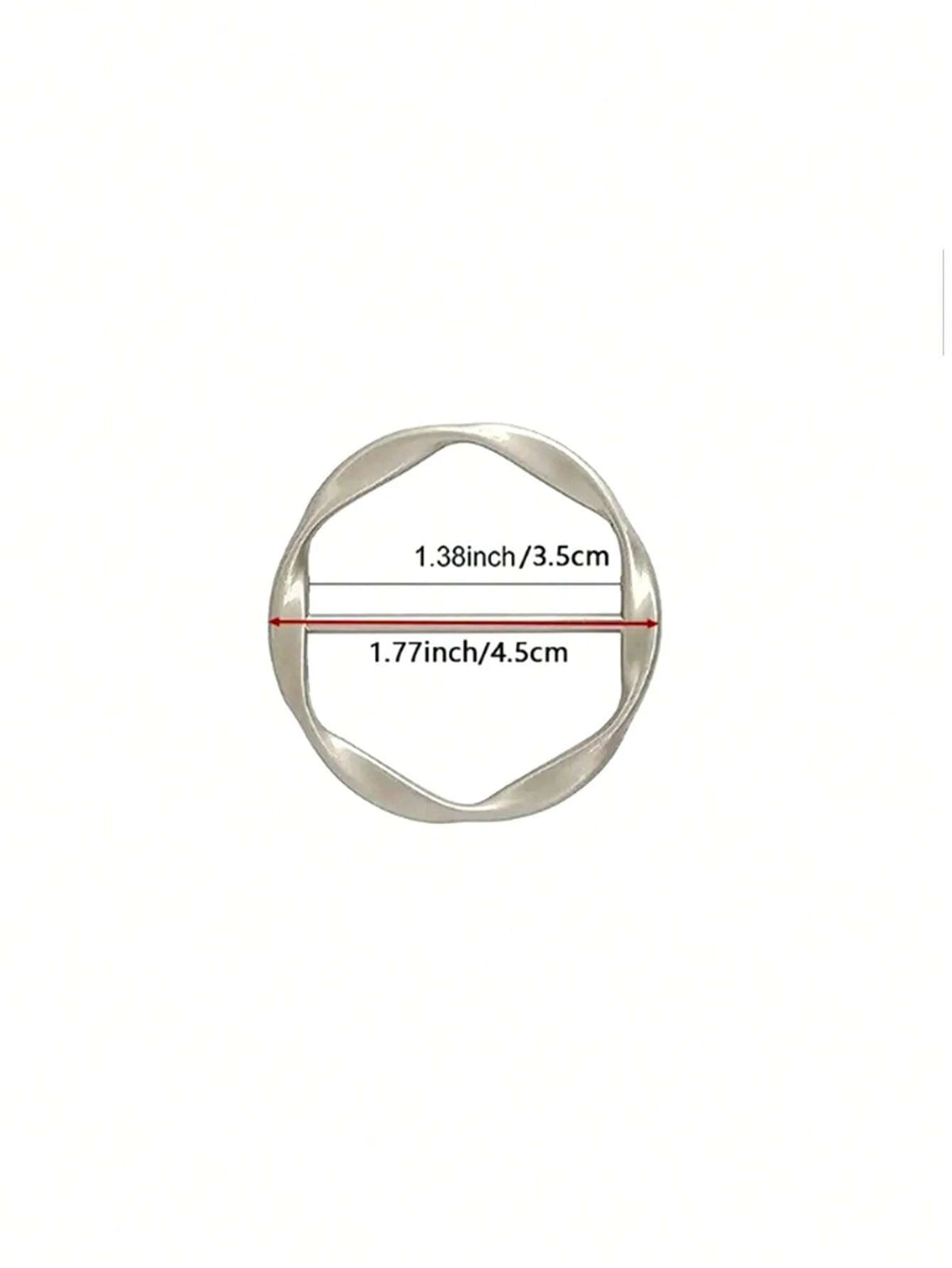 1PC Circular Sliding Buckle, Alloy Adjustable Buckle Fastener, Sewing Mini Buckle Belt Adjuster Slider, Used For Belt Retainer Leather Craft Bag Belt Bag Production, Exquisite Corner Buckle, Short Sle