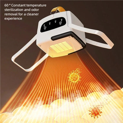 1pc Foldable Electric Clothes Drying Rack Smart Dryer Portable Travel Warm Air Dryer With Timer Function