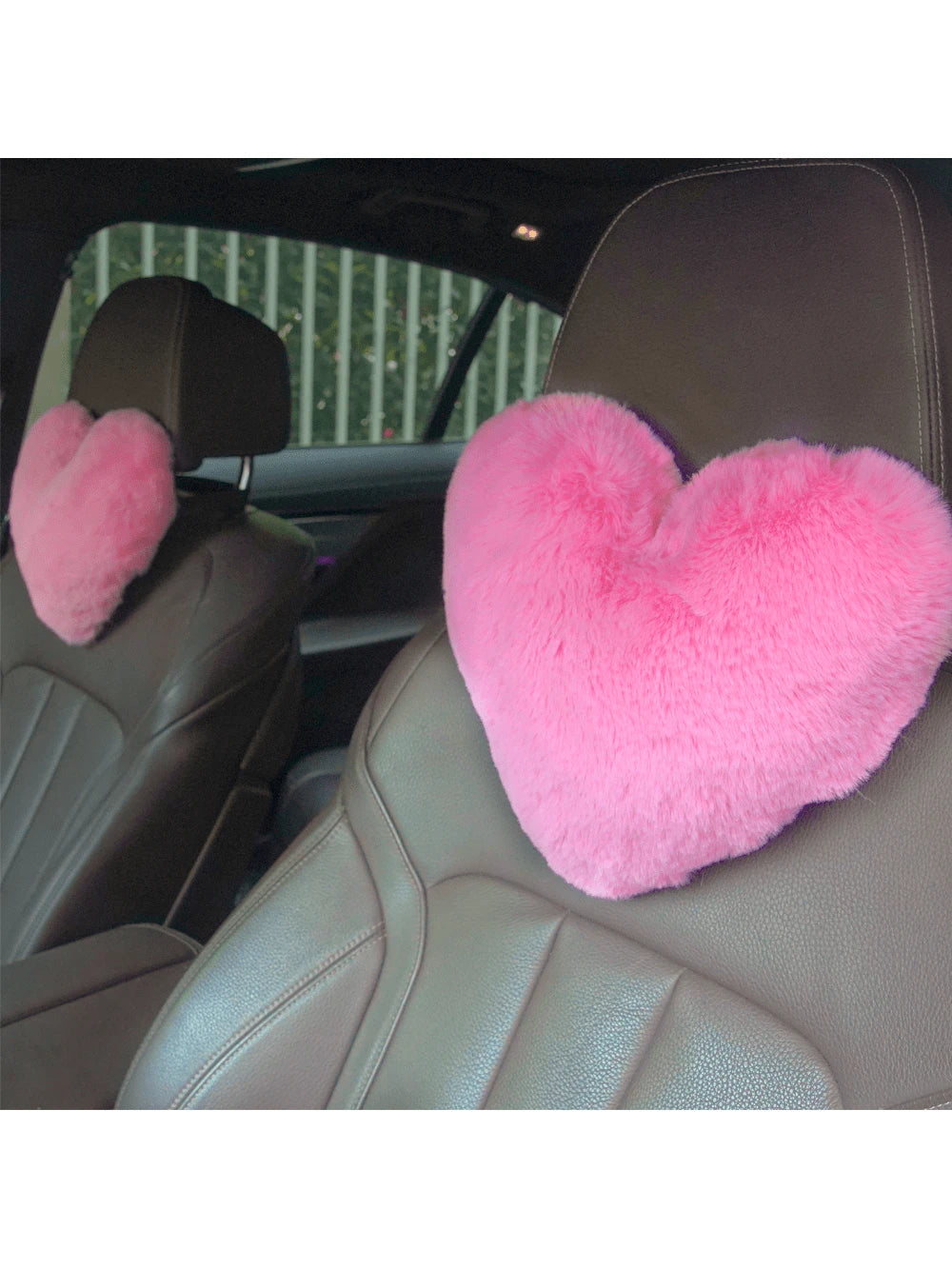 1pc Heart-Shaped Plush Car Neck Pillow, Car Stuff For Woman, LOVE, Valentines Gifts