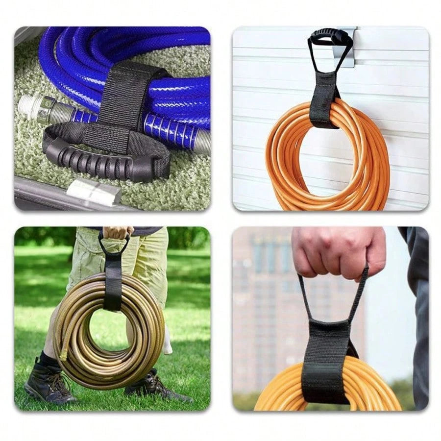 1pc Heavy Duty Hook And Loop Strap With Handle, Suitable For Garden Hose, Extension Cord, Cable, Garage, Boat And Various Accessories