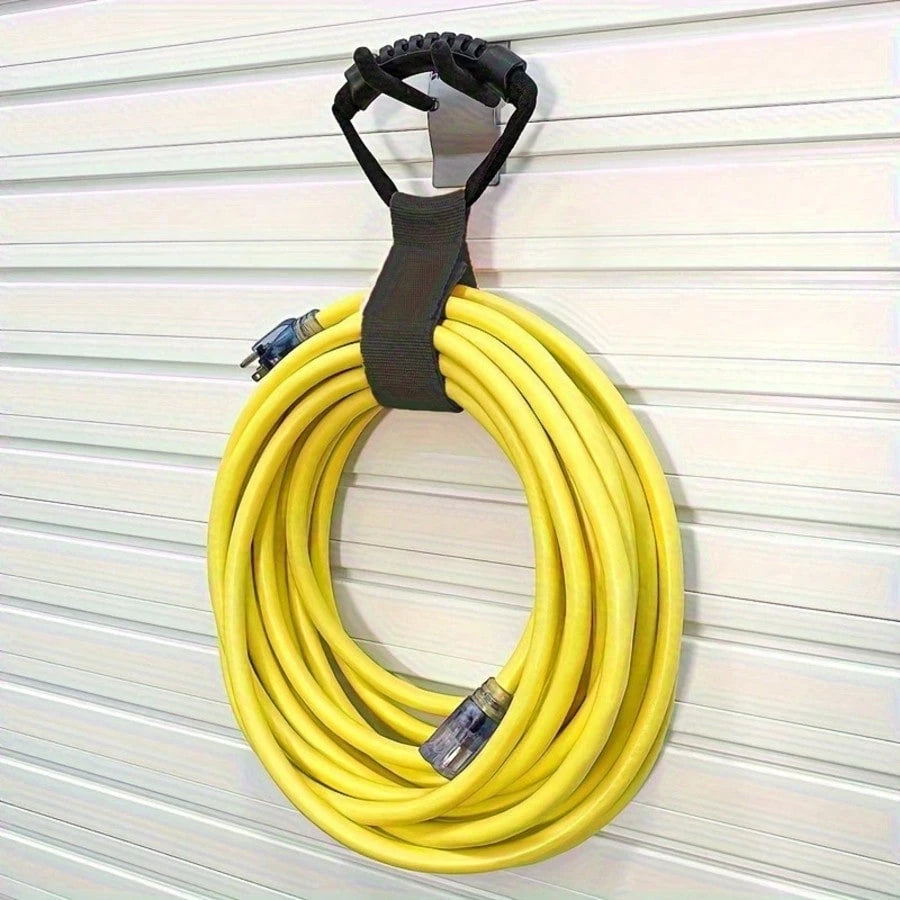1pc Heavy Duty Hook And Loop Strap With Handle, Suitable For Garden Hose, Extension Cord, Cable, Garage, Boat And Various Accessories