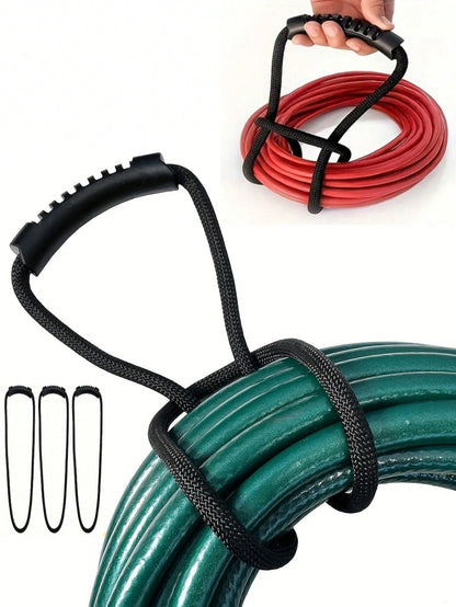 1pc Heavy Duty Hook And Loop Strap With Handle, Suitable For Garden Hose, Extension Cord, Cable, Garage, Boat And Various Accessories