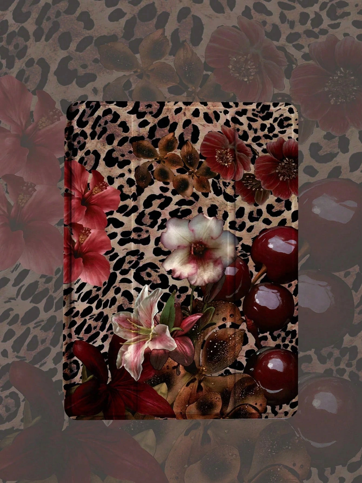 1pc Leopard Floral Pattern Flat Protective Case, Compatible With 10.2 Inch 2021/2020 10th/9th/8th Gen, (A16) 11 Inch 11th Generation 2025, Compatible With Samsung Galaxy Tab A8 10.5 Inch 2022, Tabl