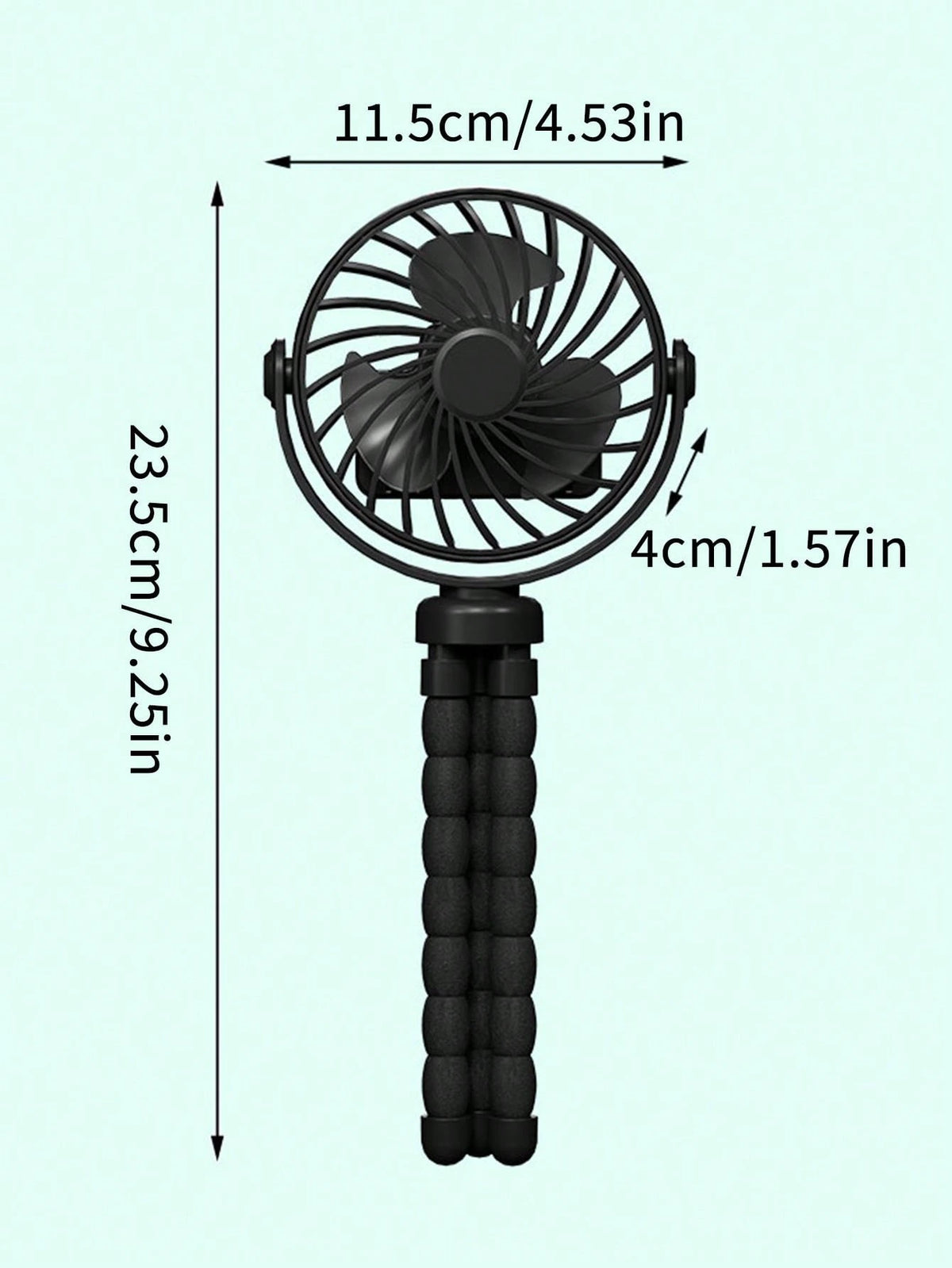 1pc Octopus Shaped Baby Stroller Fan, USB Rechargeable Portable Quiet Fan, Mini Handheld Foldable Travel Fan With LED Night Light, 3 Speed Adjustable, Multifunctional Desk Fan, Adjustable Angle, Suita