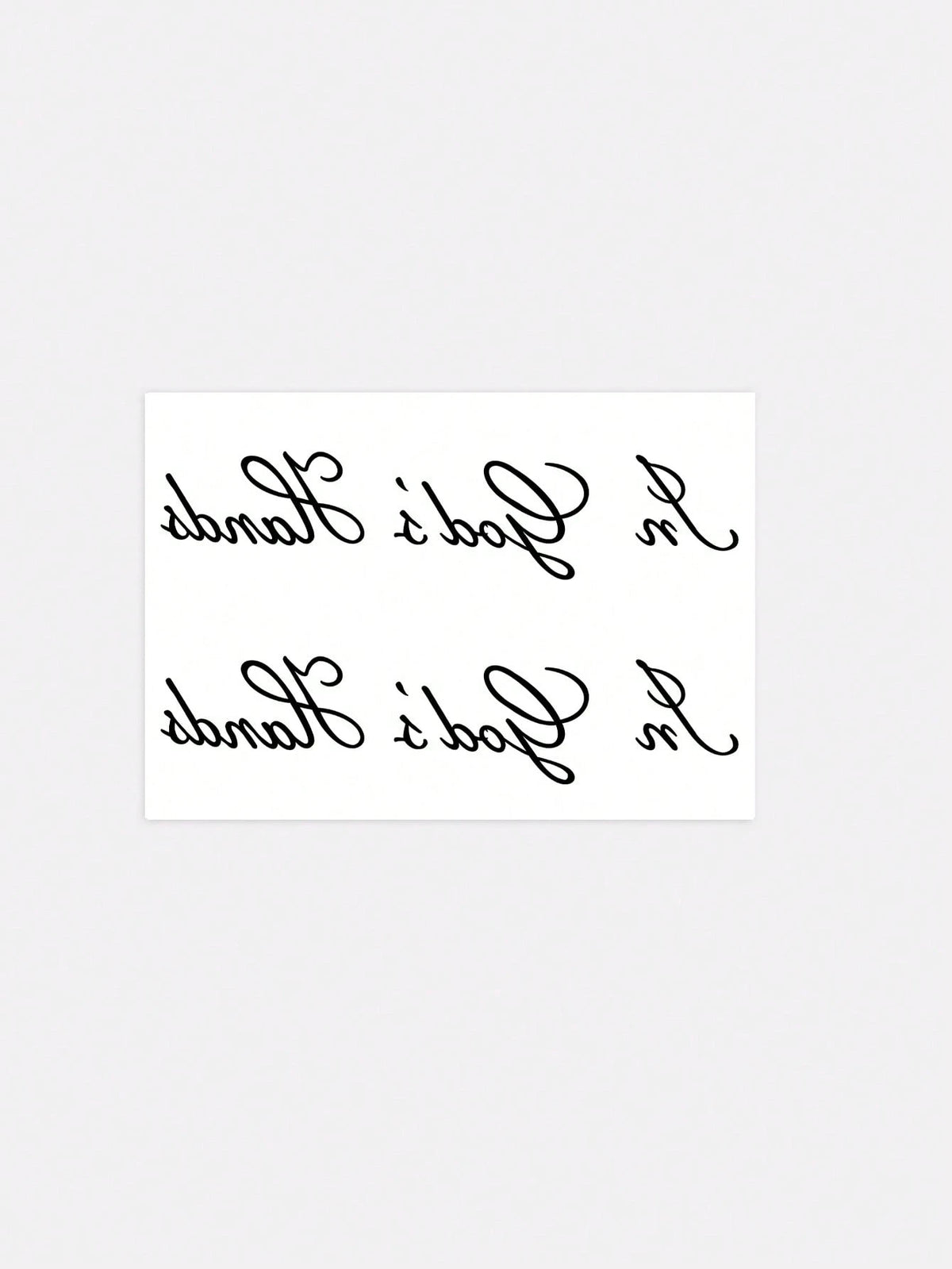 1pc Retro Script English Short Sentence Double-Design Temporary Tattoo Sticker With Simulated Tattoo Design, Suitable For Travel, Music Festivals, Games, Graduation Gifts, Lasts For 3-5 Days