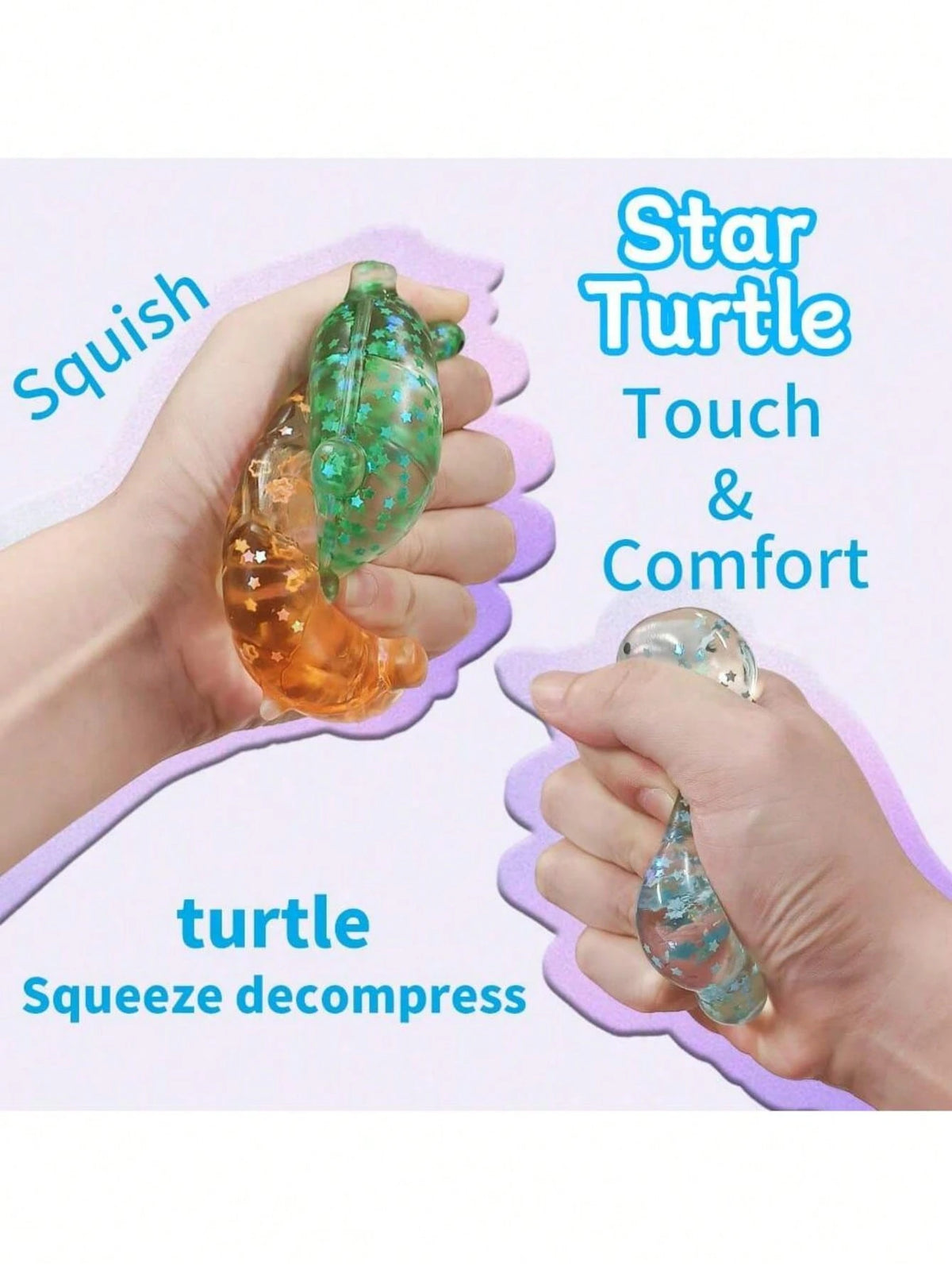 1pc Sugar Turtle Sensory Stimulating Toys, Shiny Turtle Squeeze Toys, Squeeze Sugar Ball Pressure Balls, Stimulating Toys, Summer Refreshing Game Toys, Party Snacks, Stress Relieving Toys, Birthday Gi