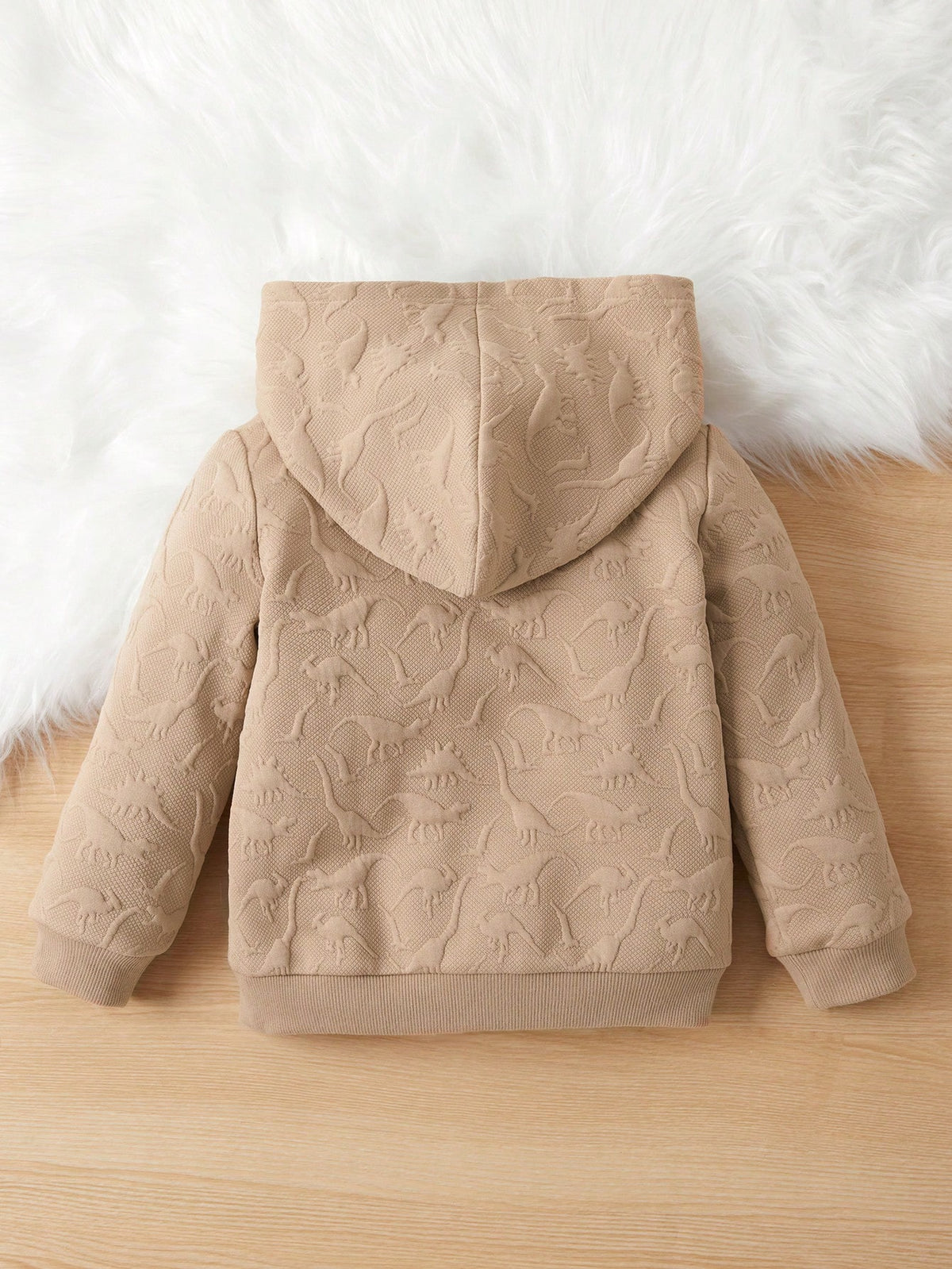 1pc Young Boys Dinosaur Embossed Sweatshirt