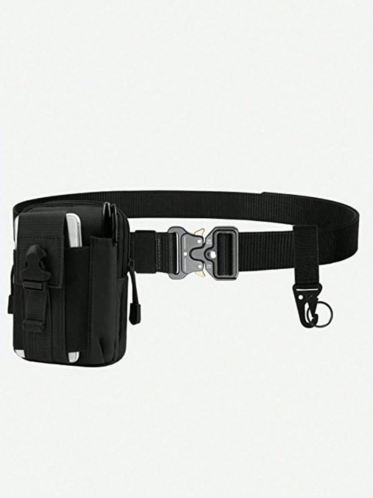 2-In-1 Tactical Waist Belt With Pouch- High-Strength Nylon Material, Adjustable Buckle- Multifunctional Outdoor/Hiking Survival Gear- Essential For Autumn Adventure, Holiday Camping Gift, Thanksgiv