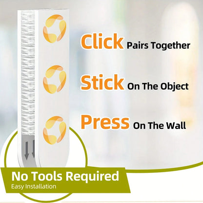 24-Pack Large Picture Hanging Strips- No-Tool Damage-Free Wall Hooks, Strong Adhesive White Tape For Home & Office Decor, Easy Installation On Smooth Surfaces, Toolfree Hanging| Refined Design| Nor