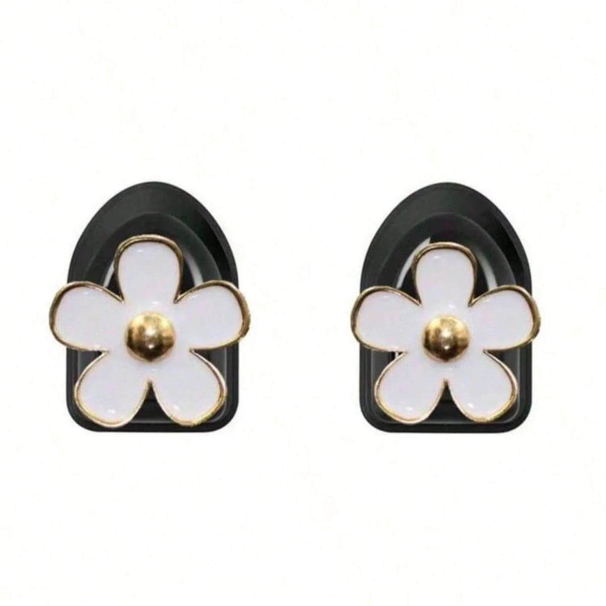 2Pcs Car Adhesive Mini Hooks, Flower Shaped Car Storage Hooks For Dashboard Storage And Home Use, Suitable For Hanging Bags, Keys, And Other Interior Decorative Accessories