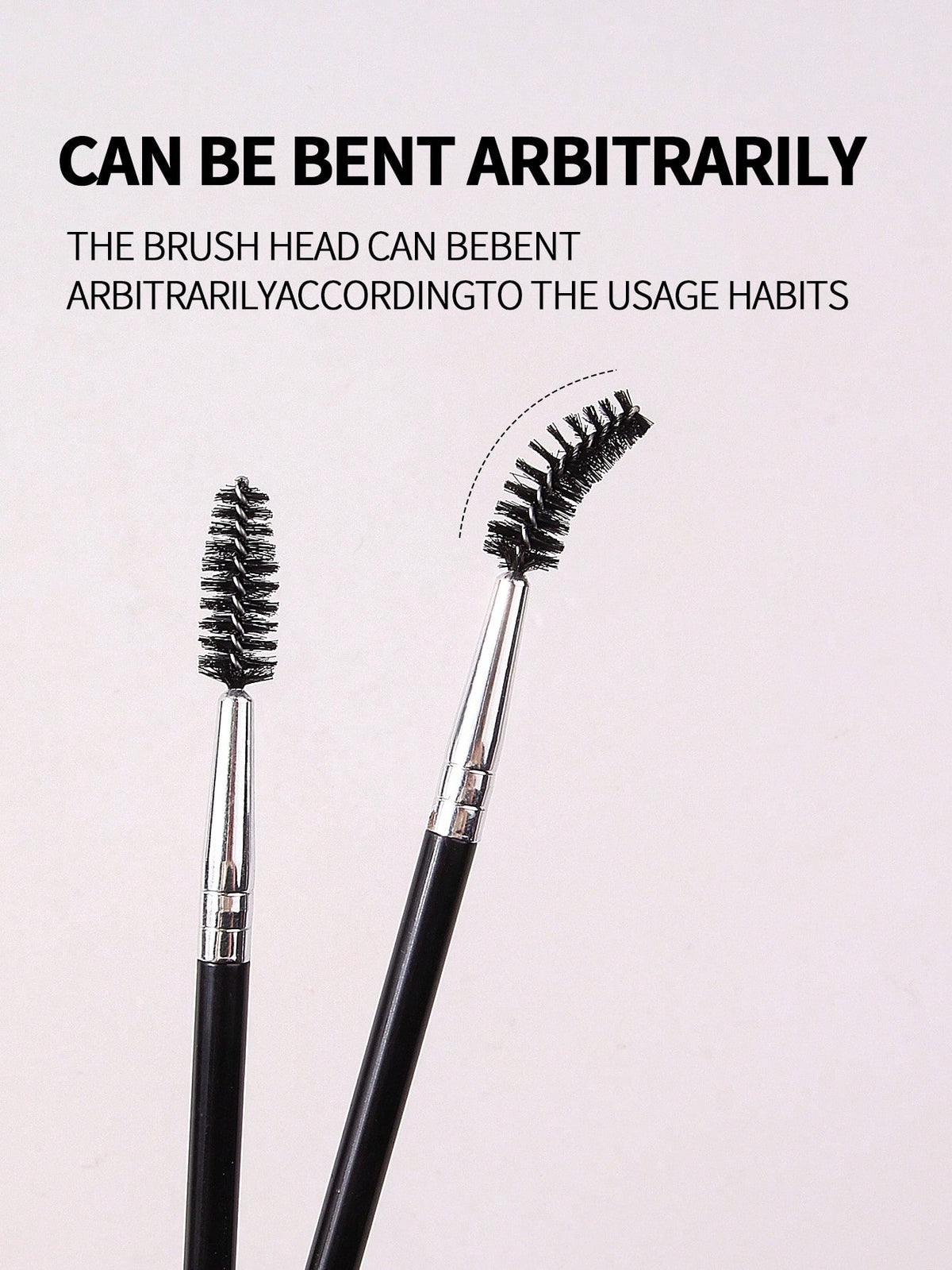 2pcs Double-Ended Spiral Eyebrow Brush, Lash Comb Brush, Angled Brow Brush, Flat Eyeliner Brush, Detailed Makeup Brush, Multi-Use Cosmetic Tools For Beginners, Portable, Eyebrow Brush, Eyeshadow Brush