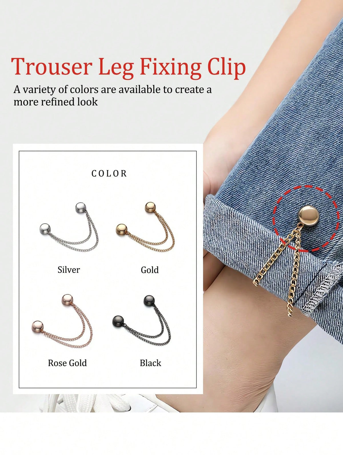 2pcs Multifunctional Magnetic Clothespin, New Magnetic Clothespin, Powerful Turban Magnet With Chain, Shirt Clip Clothespin, Women's Dress Fashion Accessory For Tightening T-Shirt Hems, Collar Hems An