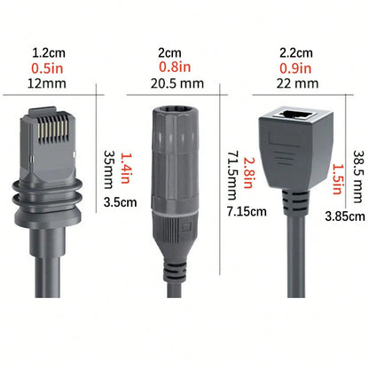 2x Ethernet Cable Adapter (Dish+Router) For Starlink Gen3 Satellite SPX To RJ45