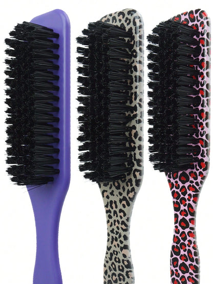 3/2/1pc Sharp Tailed Beard Brush, Men's Vintage Oil Head Styling Brush, Beard Brush, Slick Back Hair Brush For Sleek Ponytail Bun & Smoothing Baby Hairs, Edge Control- Backcombing & Teasing Hairbrush