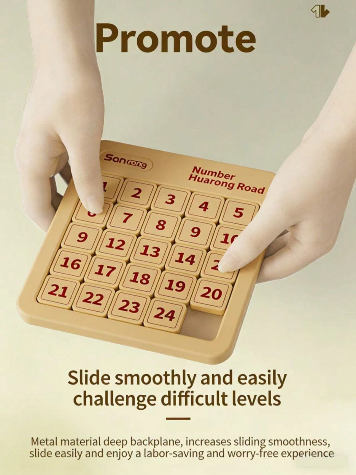 3*3 Number Sliding Puzzle Game, An Educational Game Suitable For Adults, Smooth Sliding Math Board Game, Suitable For Travel And Family Time