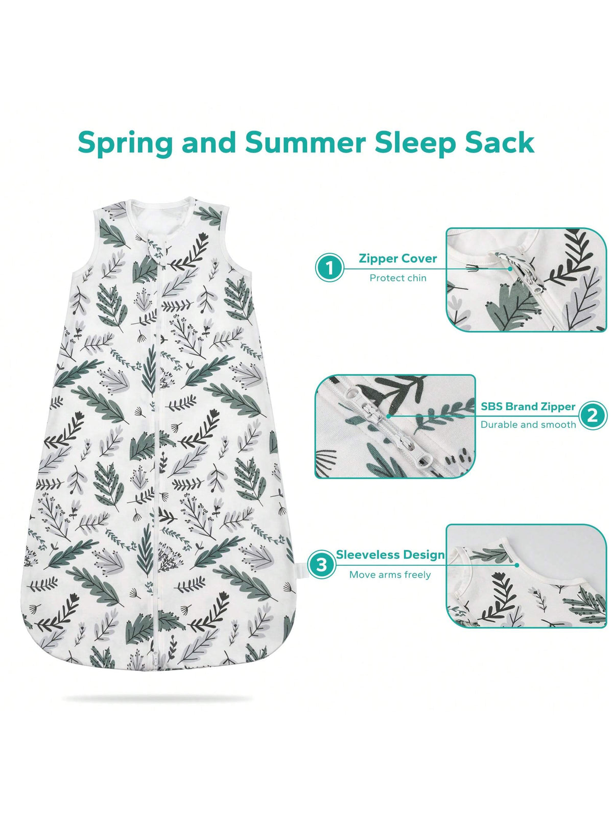 3 PCS Baby Sleep Sack Wearable Blanket Baby, Sleeveless Sleep Sacks Love Valentine