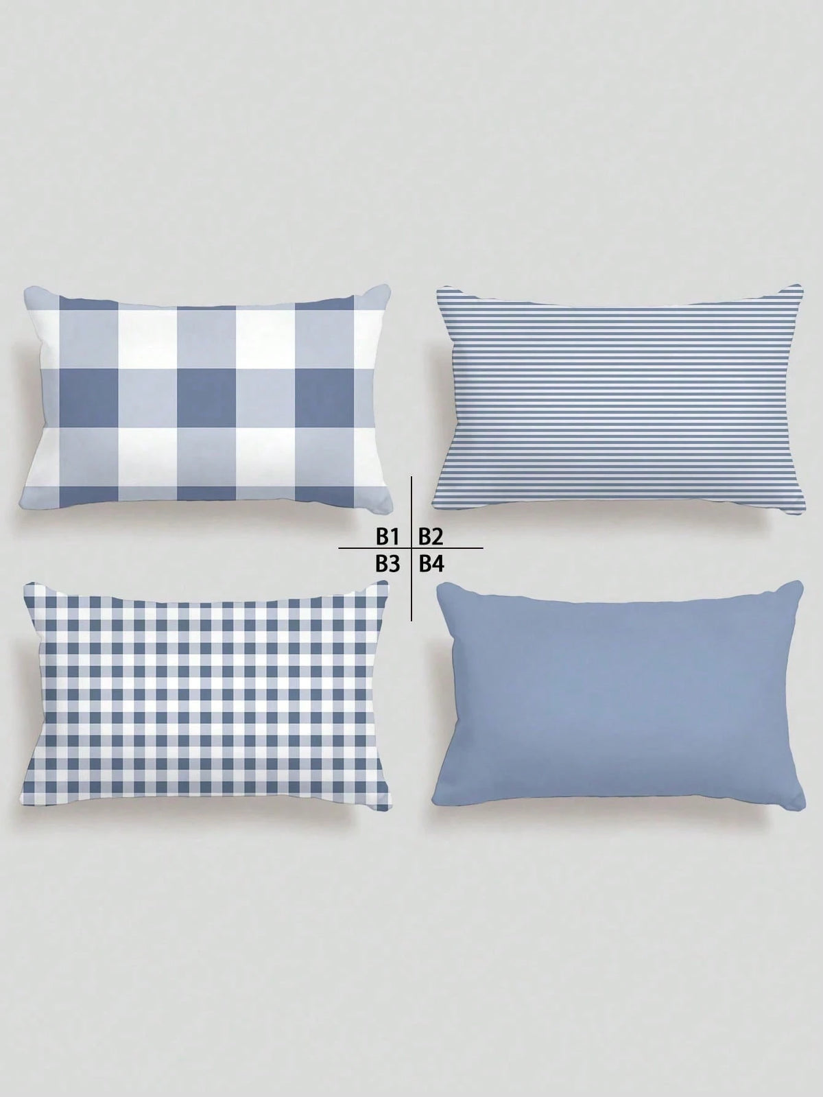 4pcs, Light Blue Striped Pillow Covers, Best-Selling, Home Decorative Pillow Covers, Sofa Living Room Bedroom Pillow Covers, No Pillow Insert