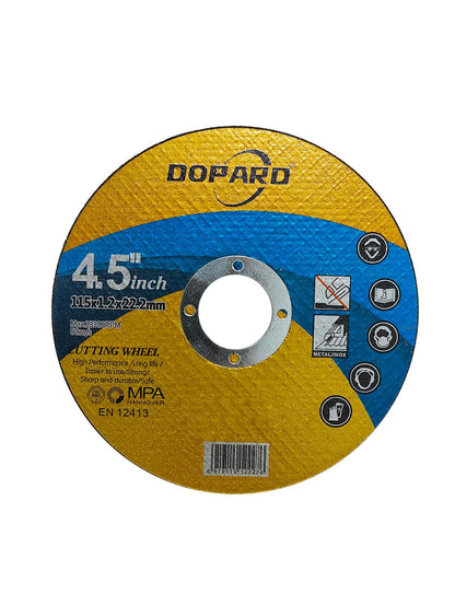 5pcs 4.5 Inch Metal Cutting Discs- Double Layer Mesh Resin Abrasive Wheel, 1.2mm Thick, Stainless Steel Cutting Blade, Improve Cutting Efficiency