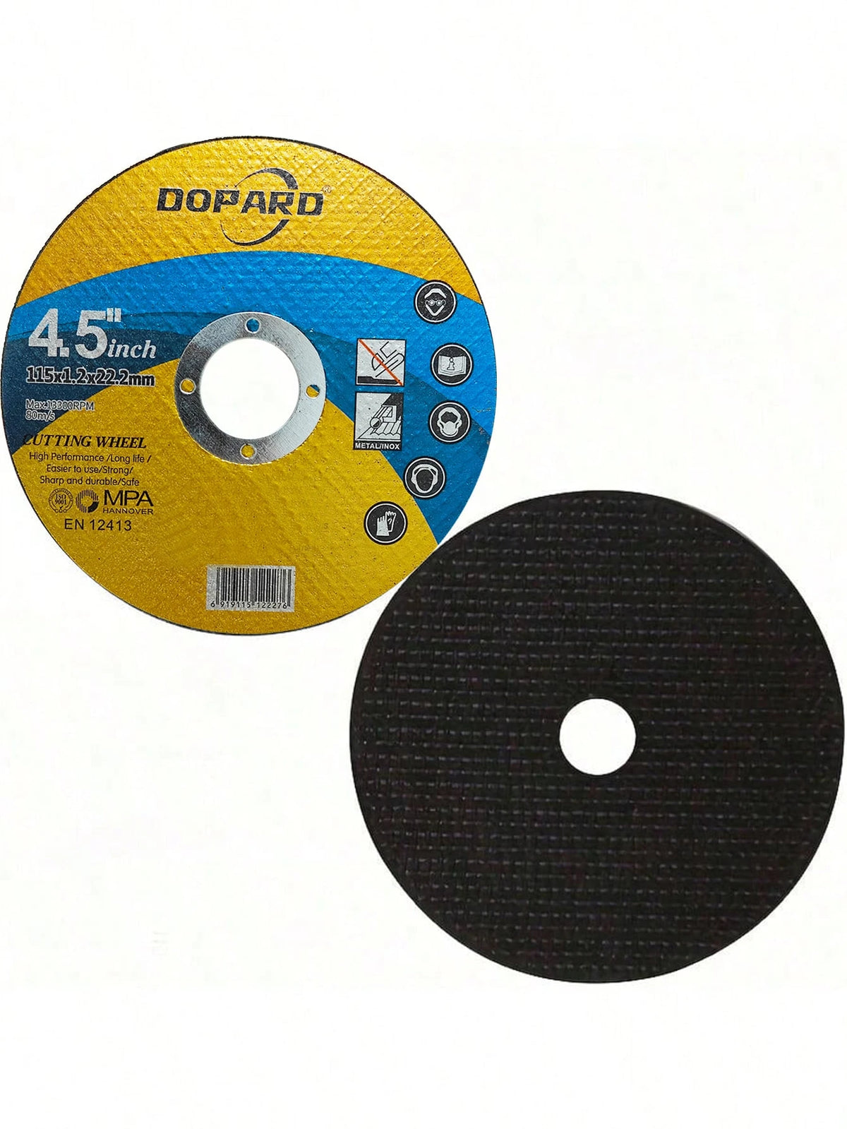 5pcs 4.5 Inch Metal Cutting Discs- Double Layer Mesh Resin Abrasive Wheel, 1.2mm Thick, Stainless Steel Cutting Blade, Improve Cutting Efficiency