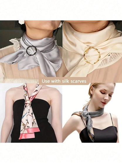 6/5/1pc Multi-Functional Alloy Buckle Set- Versatile, Mix & Match, Adjustable Length, Knotting, Suitable For Belts, Waistbands And T-Shirts, Casual Style Fabric DIY Crafts, Back To School, Room Decor