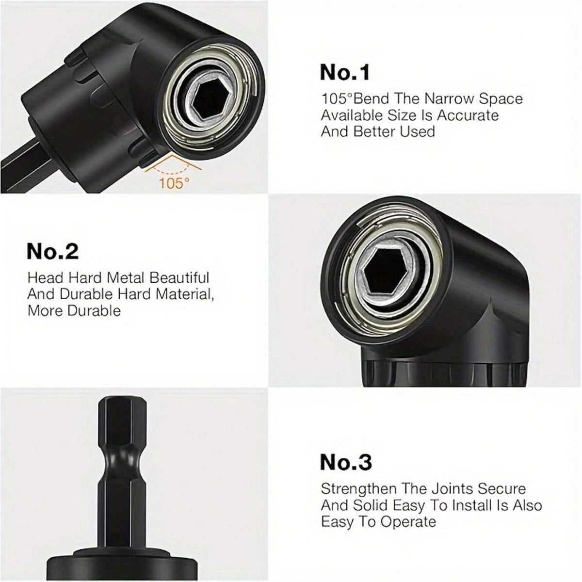 6pcs Flexible Shaft Drill Bit Extension- Seamless Electric Drill Connecting Rod, Multifunctional Hex Screwdriver Adapter, Durable Flexible Shaft Drive Rod, Electric Tool Accessory To Extend Work Reac