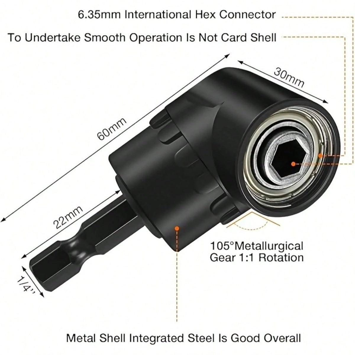 6pcs Flexible Shaft Drill Bit Extension- Seamless Electric Drill Connecting Rod, Multifunctional Hex Screwdriver Adapter, Durable Flexible Shaft Drive Rod, Electric Tool Accessory To Extend Work Reac