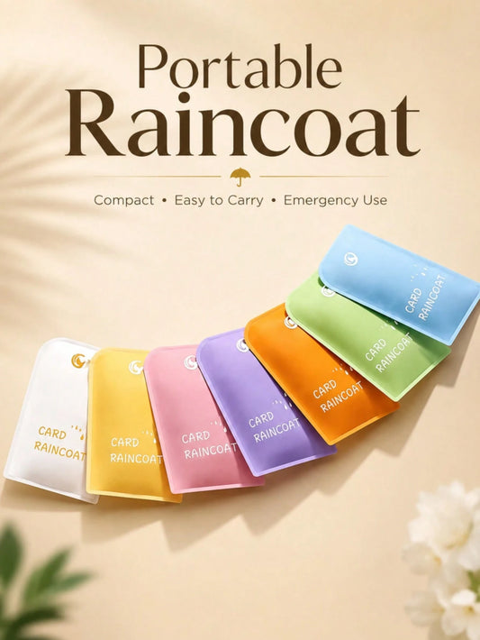7-Pack Disposable Rain Ponchos, Ultra-Lightweight Waterproof Hooded Raincoats, Compact Emergency Rain Gear, Theme Park Essentials, Travel Essentials, Summer Travel Essential For Camping, Festivals, Ou