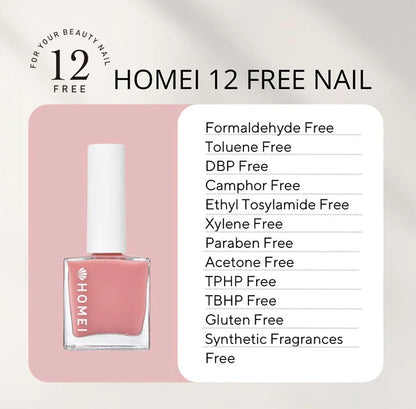 HOMEI 12 Free Nail Hardener Natural Pink