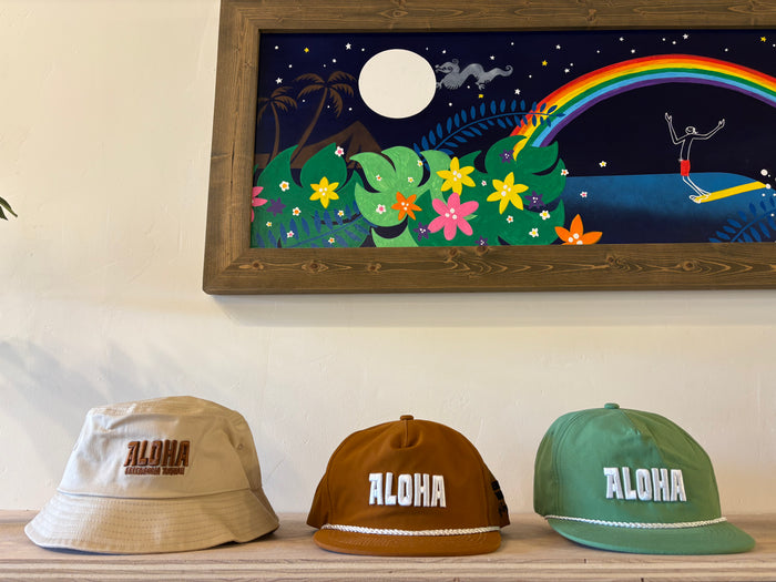 Greenroom x Koji Toyoda Modern Surf Aloha Green Hat