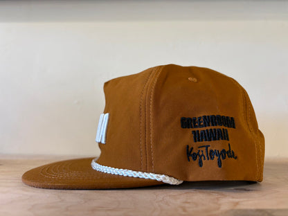 Greenroom x Koji Toyoda Modern Surf Aloha Brown Hat