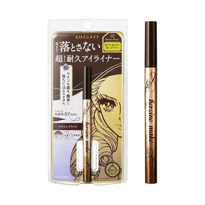 Kiss Me Heroine Make Prime Liquid Eyeliner Rich Keep 02 Black Brown