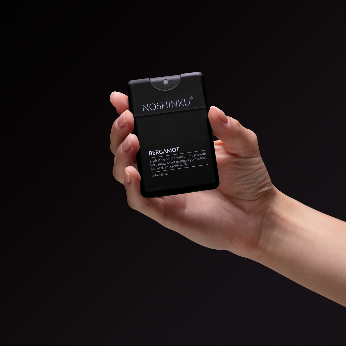 Noshinku Refillable Bergamot Ultra-Moisturizing Pocket Hand Sanitizer