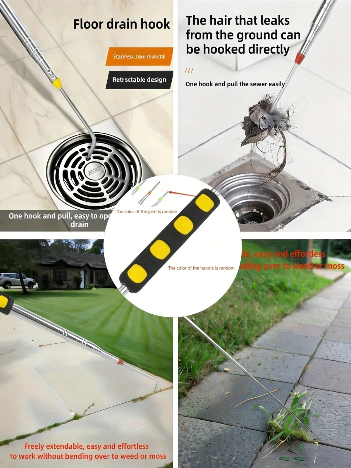 A Versatile, Space-Saving Gardening Tool That Allows You To Clean Crevices On The Ground Without Bending Over, Easily Removing Moss And Weeds Between Stones And Bricks