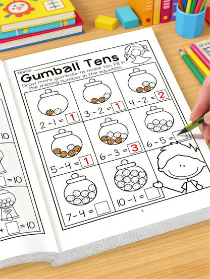 Addition And Subtraction Within 10 And 20, Number Lines, Word Puzzles, Decomposition And Combination, Mental Arithmetic Cards, Vertical And Horizontal Layouts, Daily Arithmetic Training, Students, Sch