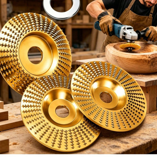 Angle Grinder Polishing Pad, Wood Carving Disc Set, Tungsten Carbide Grinding Wheel And Shaping Disc Attachments For Grinders, Wood Cutting, Sanding, Polishing And Surface Finishing (Mix)