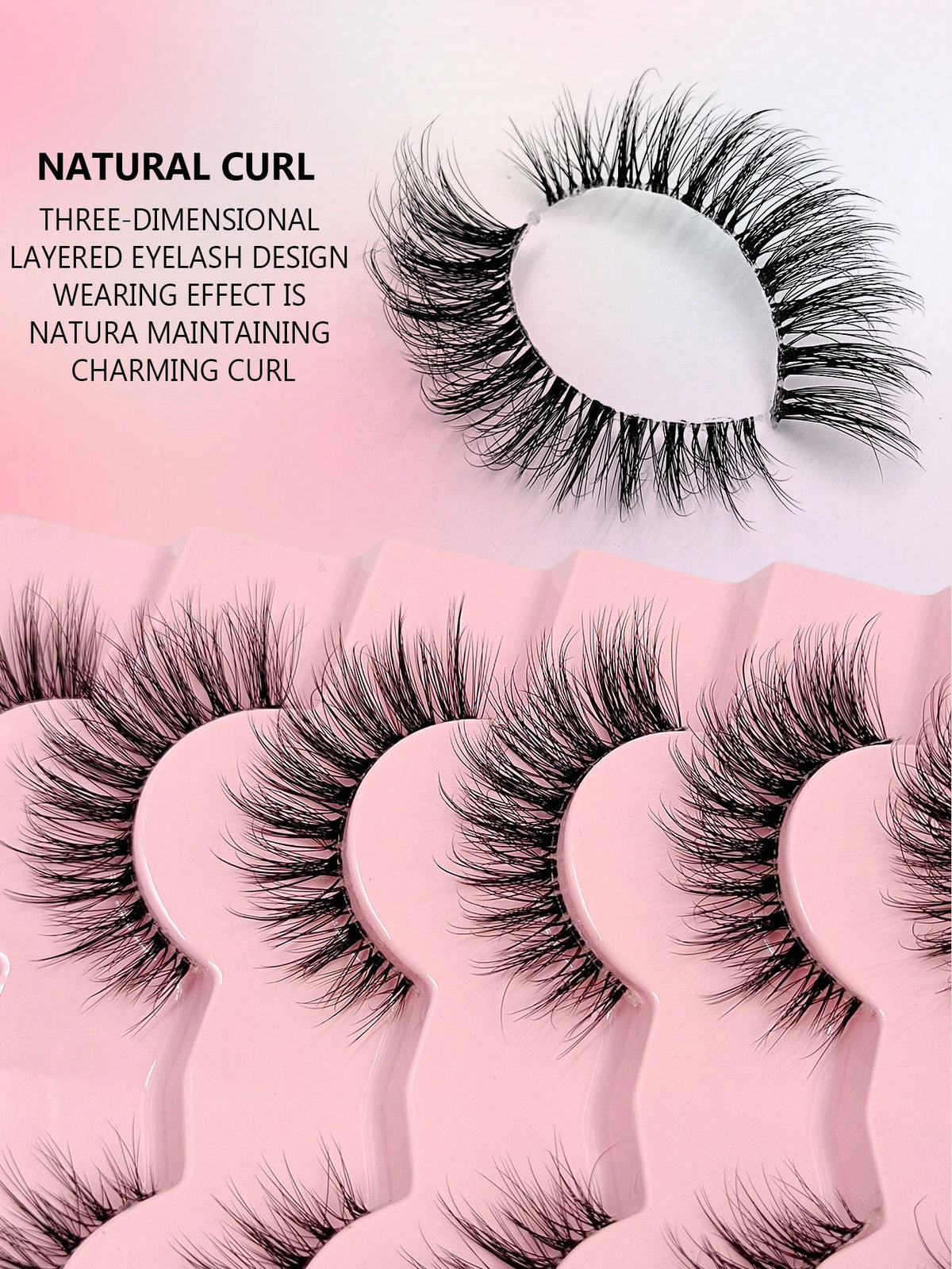 Asiteo 7 Pairs Luxury Fluffy False Eyelashes- Thick & Long, 3D Lashes, Reusable, Soft & Lightweight, Mink-Like Lash Strips For Alluring Eye Makeup