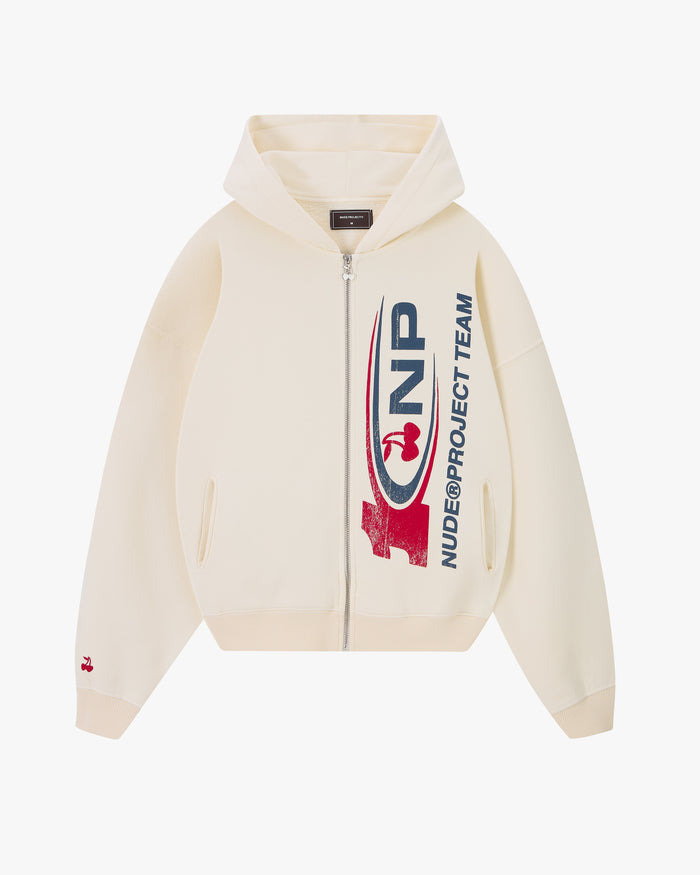 Ayrton Zip-Up Hoodie Marshmallow