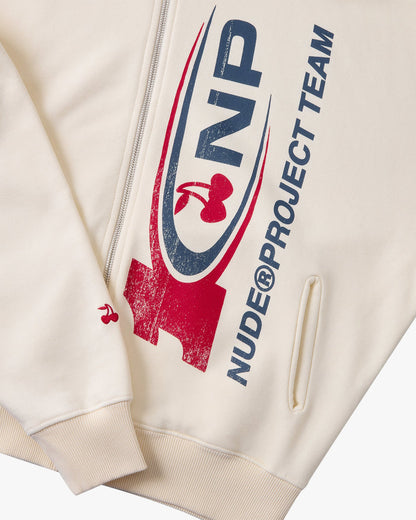 Ayrton Zip-Up Hoodie Marshmallow