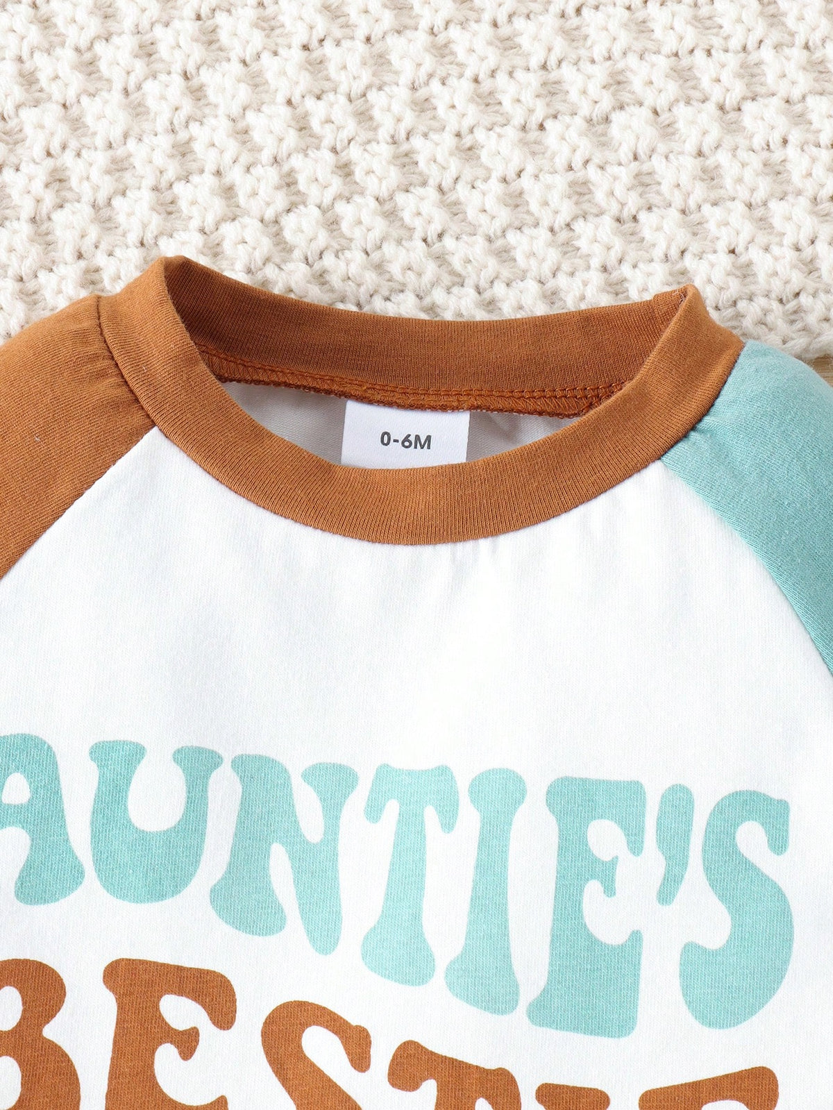 Baby Boy's Letter Print T-Shirt With Pocket And Shorts Set, Spring/Summer